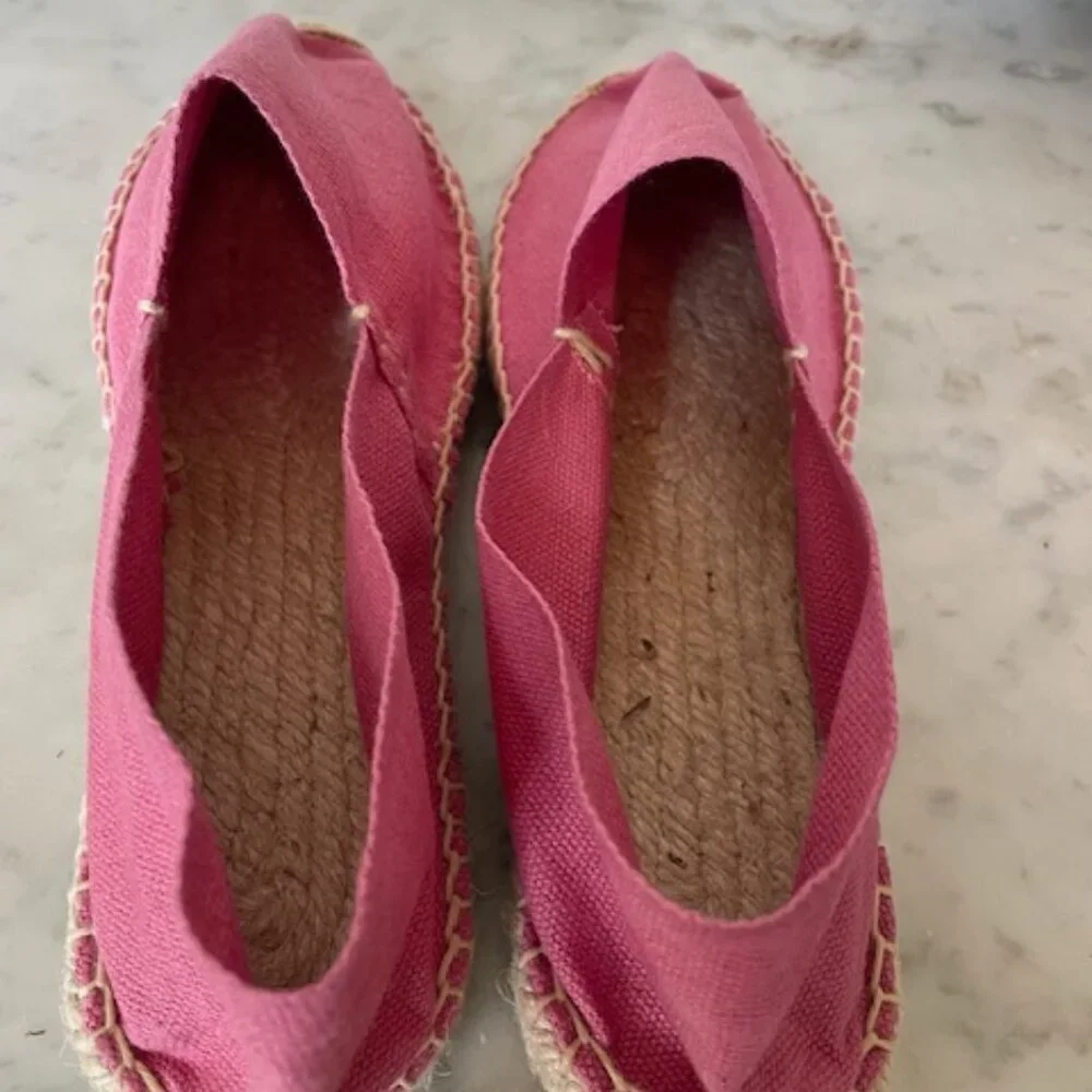COSIDO A MANO Espadrille Loafers Size 36 Pink NWOT
